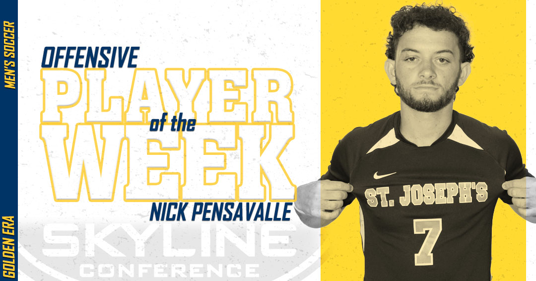 Pensavalle named Offensive Player of the Week, Five Golden Eagles Land on Weekly Honor Rolls
