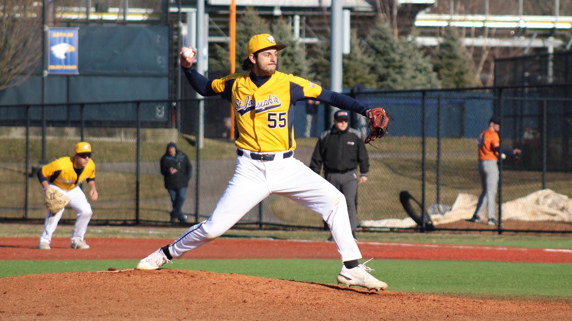 Strong Pitching Lifts Baseball to Sweep of Mt. St. Mary, 7-3, 6-1