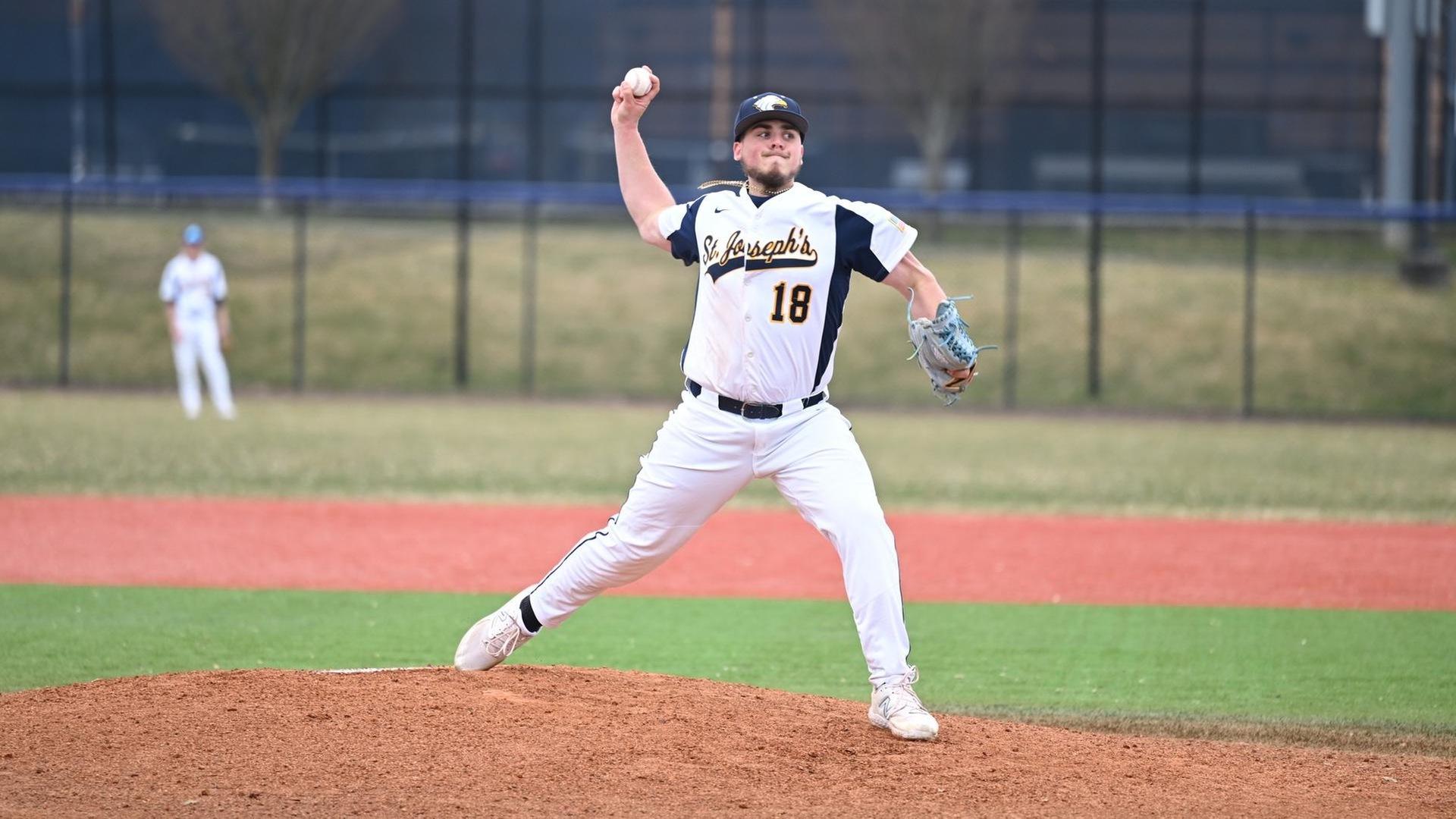 Baseball Takes Two From Manhattanville, 7-6, 8-4