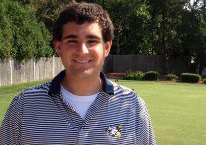 Golf's Bleck Wins Share of Farmingdale Invitational Crown, Ties School Record
