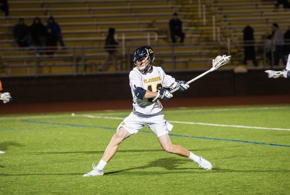 Reece Powers Men’s Lacrosse to Victory in Inaugural Game