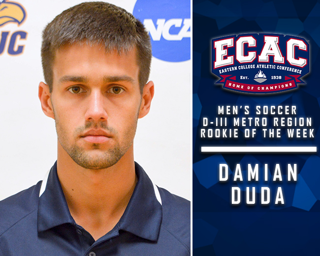 Duda Named ECAC Metro Men's Soccer Rookie of the Week