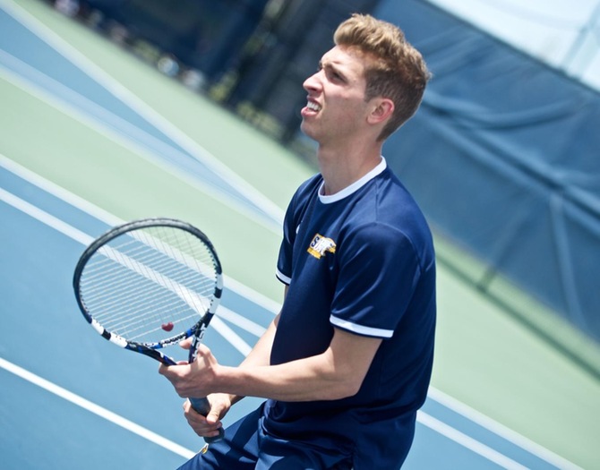 Men’s Tennis Sweeps Sarah Lawrence for First Win of the Season
