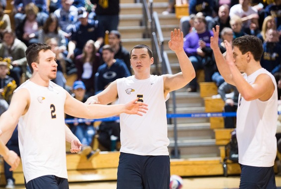 Men’s Volleyball Rolls Past Medgar Evers in Inaugural Match
