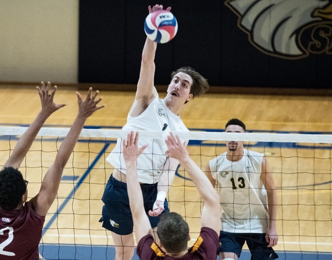 Men’s Volleyball Sweeps CCNY on Saturday