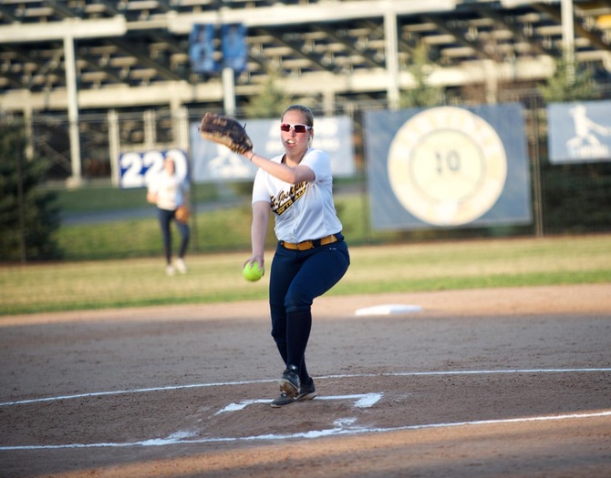 Softball Splits with Mt. St. Vincent in Season Finale