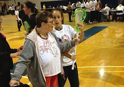 SJC's Nicole Danisi helps out at Speical Olympics