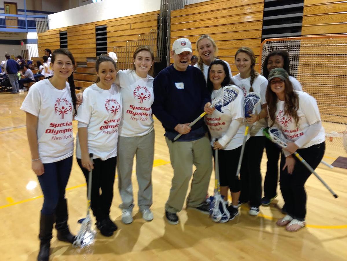 Women's Lacrosse Pitches in at 2014 Special Olympics