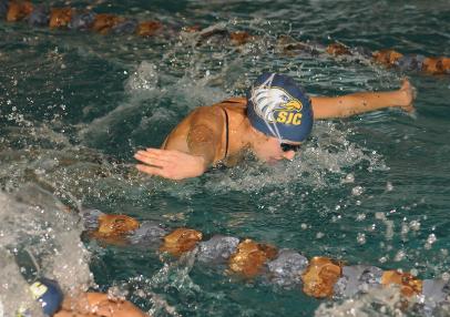 Eagle Swimmers Fall to Merchant Marine