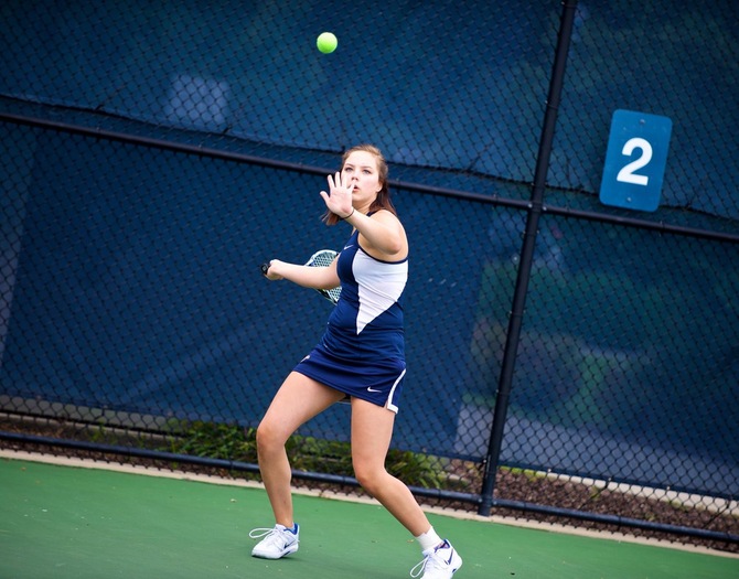 Women's Tennis Clinches Playoff Berth in 9-0 Win Over Sarah Lawrence
