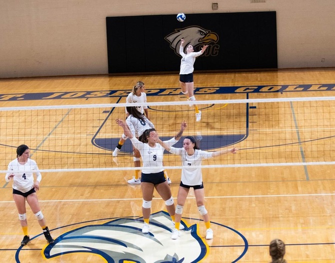 Women's Volleyball Advances to Skyline Finals with 3-1 Win Over Mt. St. Mary