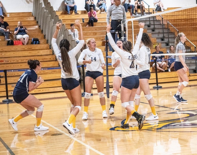 Women's Volleyball Earns a Pair of Skyline Sweeps