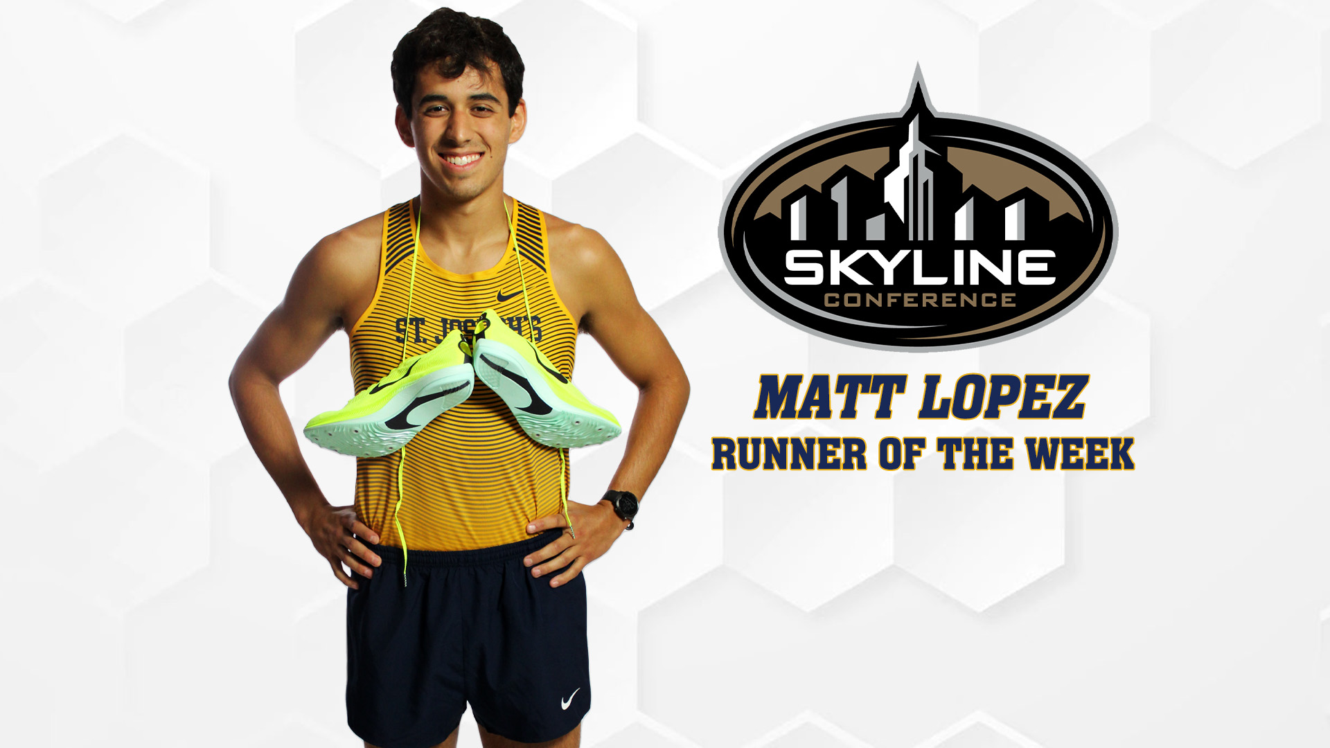 Lopez Named Skyline Runner of the Week, Carney and Degni on Weekly Honor Roll