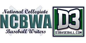 Outsen Grabs Two More Honors from NCBWA and D3Baseball.com