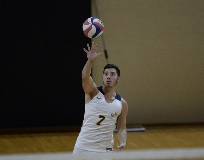 Men’s Volleyball Drops Non-Conference Contest to Elms
