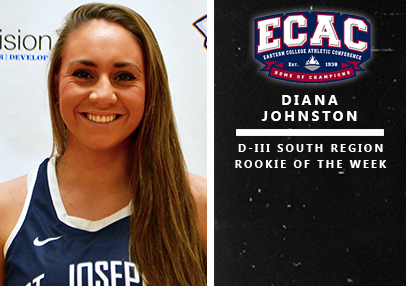 Diana Johnston Tabbed ECAC South Region Rookie of the Week
