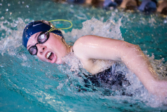Women’s Swimming Edges Old Westbury, Falls to USMMA in Friday Double-Duel