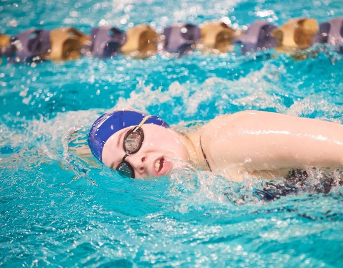 Women’s Swimming Defeats Sarah Lawrence, Maritime on Friday