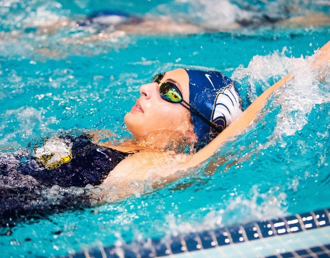 Women’s Swimming Competes at ECAC Winter Championships