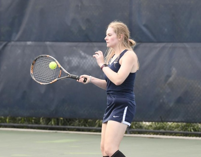Women's Tennis Tops Mt. St. Mary on Saturday