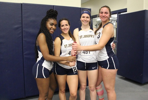 The 4x200-Meter Relay Team Post Season-Best Time at ECAC's on Friday Night