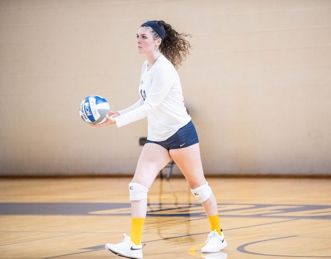 Women's Volleyball Topped By USMMA, 3-1