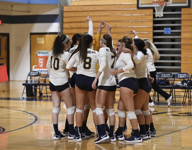 Women's Volleyball Wraps Up Skyline Schedule with Loss to Manhattanville