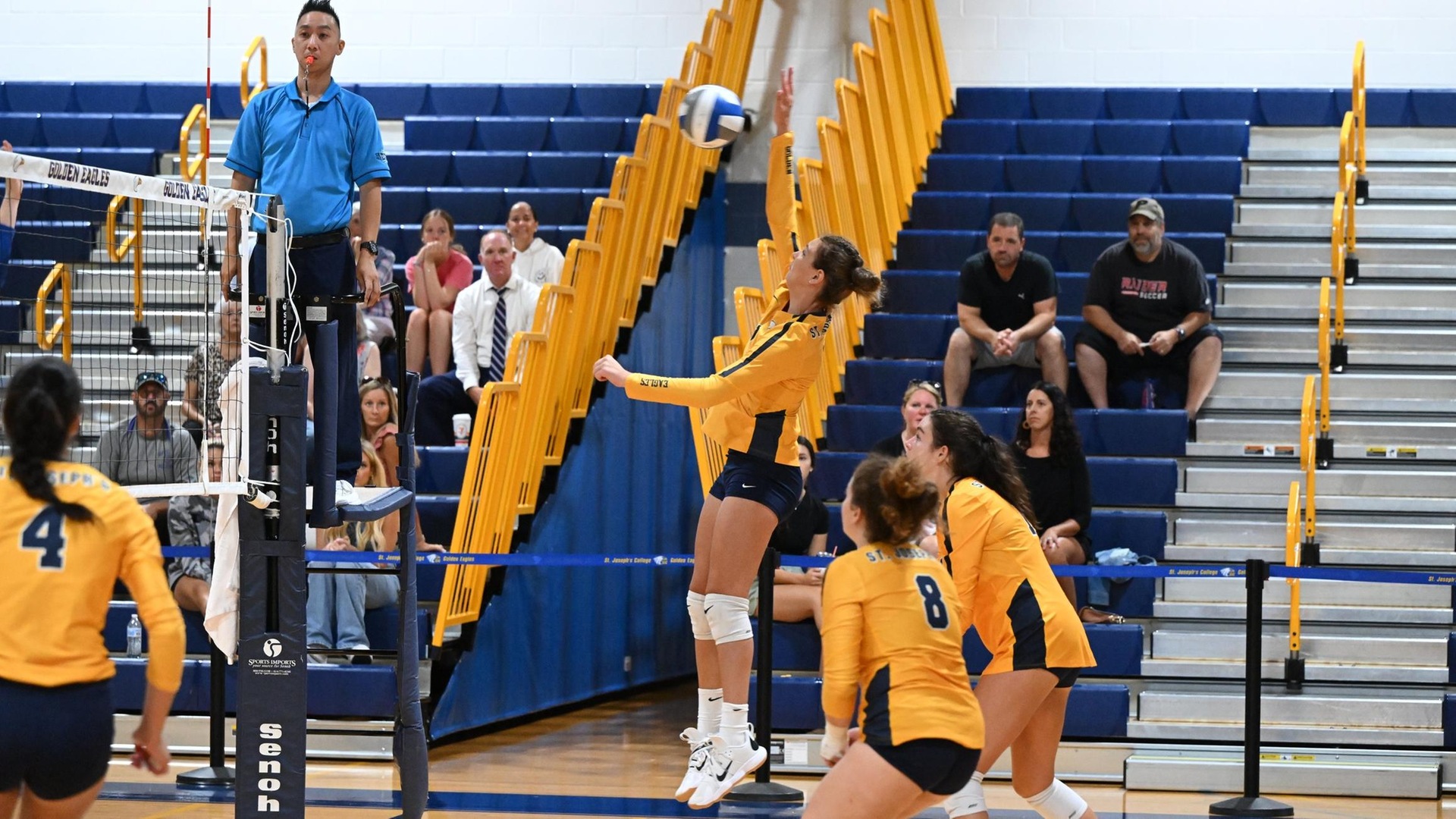 Women's Volleyball Tops Mt. St. Vincent, 3-1