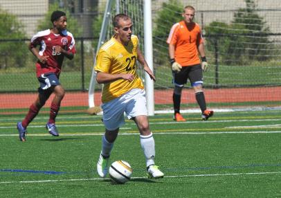 Men's Soccer Pounces all Over Old Westbury Panthers for Big Skyline Win