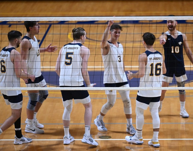 Men's Volleyball Bounces Back with 3-0 Sweep of Yeshiva