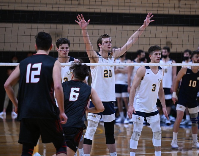 Men's Volleyball Takes Down Eastern Nazarene in Home Opener